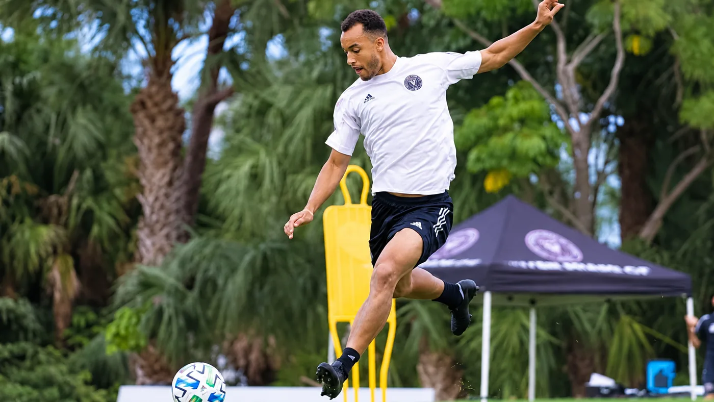 Jerome Kiesewetter training outdoors